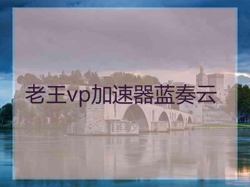 老王vp加速器蓝奏云