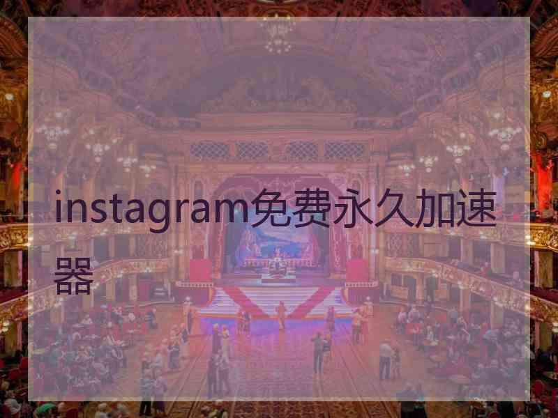 instagram免费永久加速器