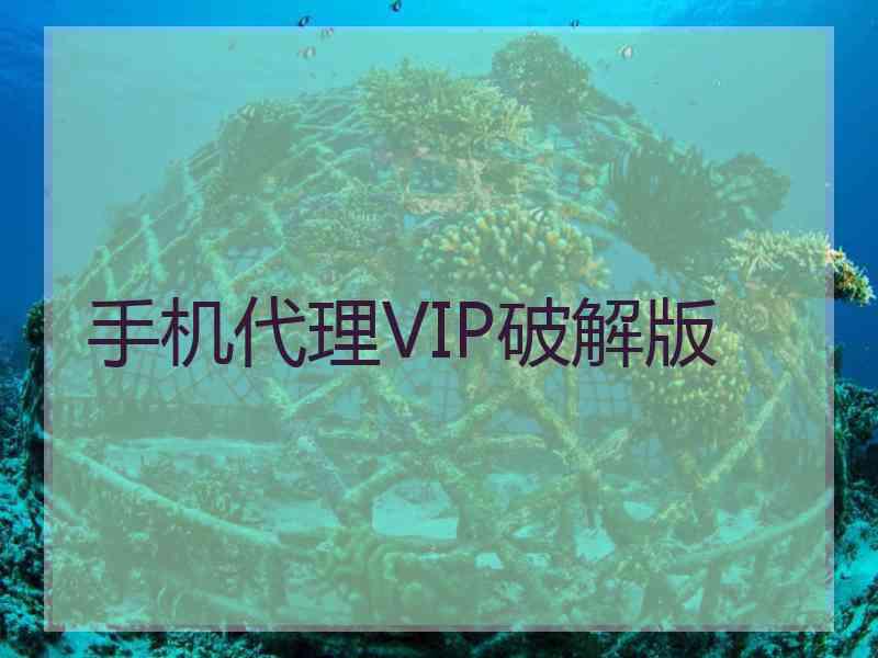 手机代理VIP破解版